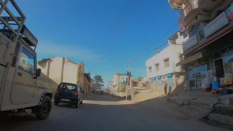 Lower Himalaya small town Stock Footage 123830743