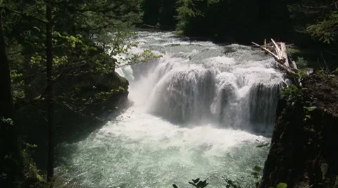 Lower Lewis Falls 06 Stock Footage 7705405
