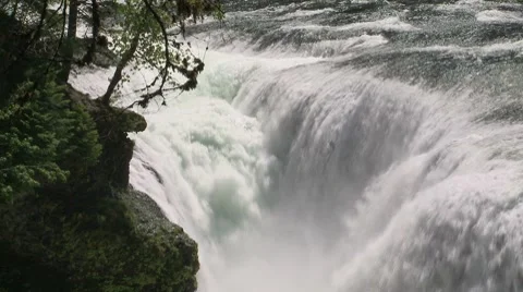 Lower Lewis Falls 10 Stock Footage 7713755