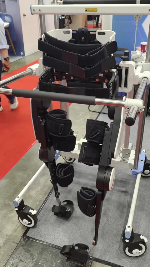 Lower-limb medical exoskeleton Stock Footage 344875919