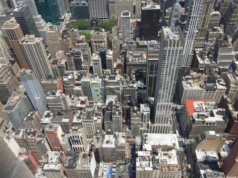 Lower Manhattan City Scape Stock Photos