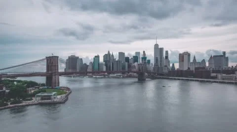Lower Manhattan during the day | New York City Stock Footage 68761952