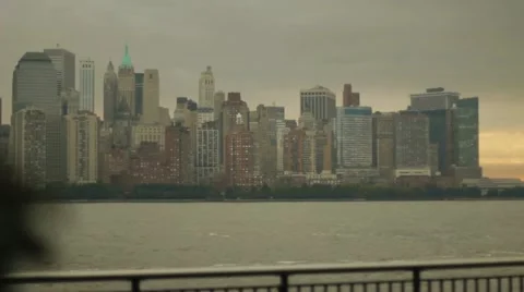 Lower Manhattan Stock Footage 22664667