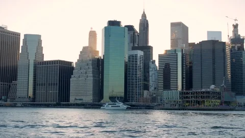 Lower Manhattan Skyline 스톡 동영상 339271817