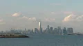 Lower Manhattan Skyline from New York Harbor 3 HD Footage