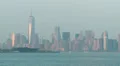 Lower Manhattan Skyline from New York Harbor 4 HD Footage