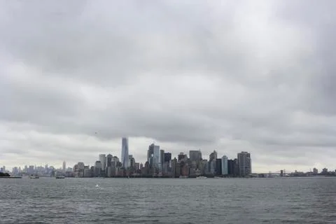 Lower Manhattan Upper Bay Foto stock