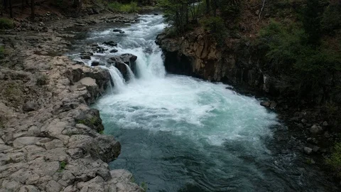 Lower McCloud Falls, Shasta Trinity National Forest, California Stock Footage 108883441