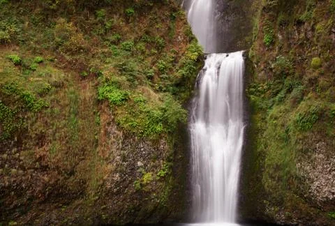 Lower multnomah falls right Stock Photos