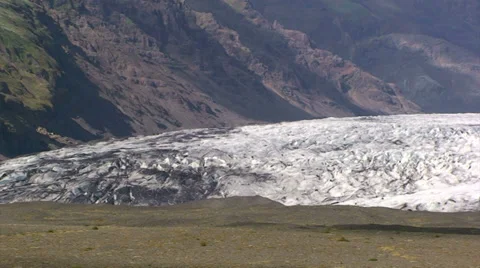 Lower part (terminus) of a glacier Video stock 37793639