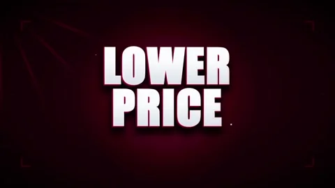 Lower price animated text for sales promotions, e-commerce, and marketing c.. Stock Footage 337565704