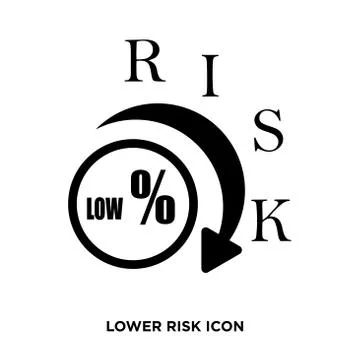 Lower risk icon Stockillustratie