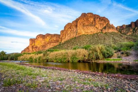 Lower Salt River, Mesa Stock Photos