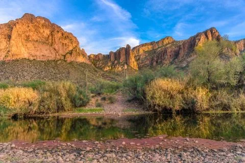 Lower Salt River, Mesa Stock Photos