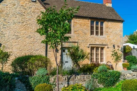 Lower Slaughter, UK Stock Photos