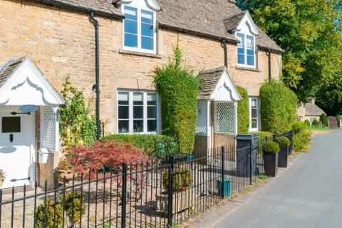 Lower Slaughter, UK Stock Photos