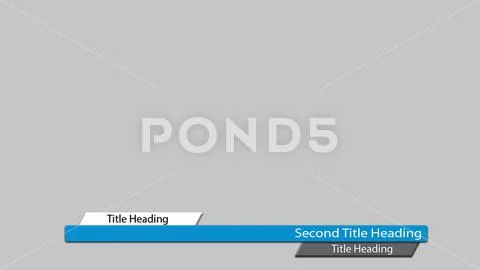 Lower third 3 text options! PSD-Vorlage