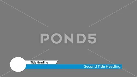 Lower third 3 text options and logo placement PSD-Vorlage