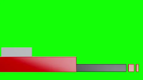 Lower third 3d animation header bars Stock Footage 323804713