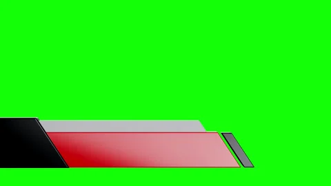 Lower third 3d animation header bars Stock Footage 323804916