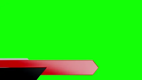 Lower third 3d animation header bars Stock Footage 323805019