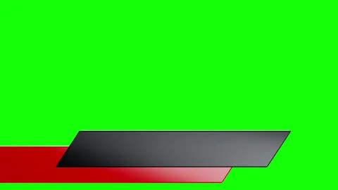 Lower third 3d animation header bars Stock Footage 323805034
