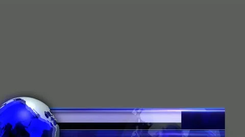 Lower Third 4_Blue Globe Video stock 10749483