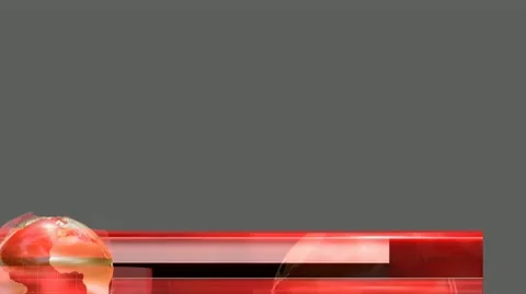 Lower Third 5_Red Globe Stock Footage 10749350