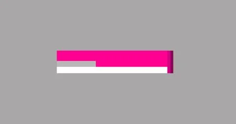 Lower Third abstract illustration in high resolution. Modern design in pink.. Stock Illustration