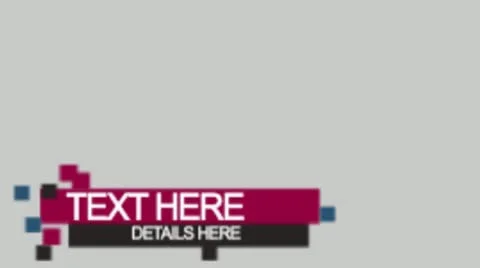 LOWER THIRD  After Effects	Stock
