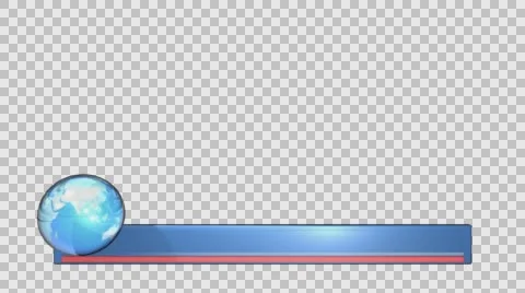 Lower third and globe Stock Footage 66861379