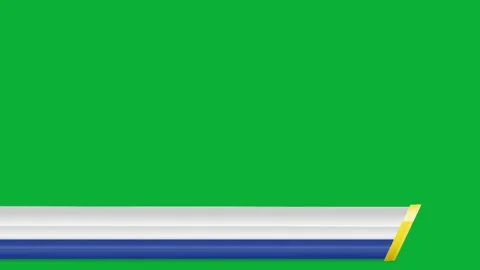 Lower third and header design element animation on green screen background clip Stock Footage 313673600