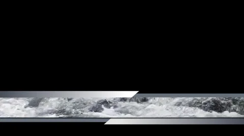 Lower third animation (with alpha) Stock Footage 34735028