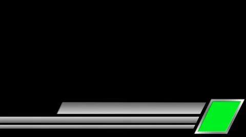 Lower third animation (with alpha) Stock Footage 34988167