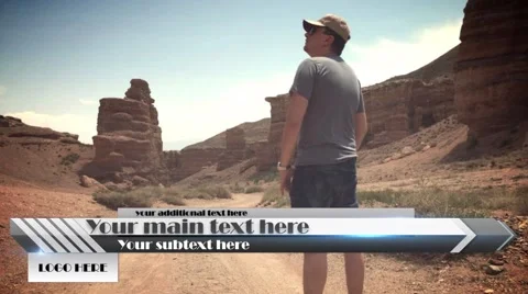 Lower Third. Arrows Stock After Effects