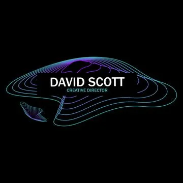 Lower third banner in dark theme. Gradient lines shape Stock Illustration