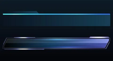 Lower third banner template set on a dark background. sleek futuristic grap.. Иллюстрация