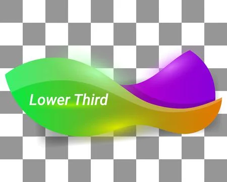 Lower third banner template user interface abstract shape art イラスト素材