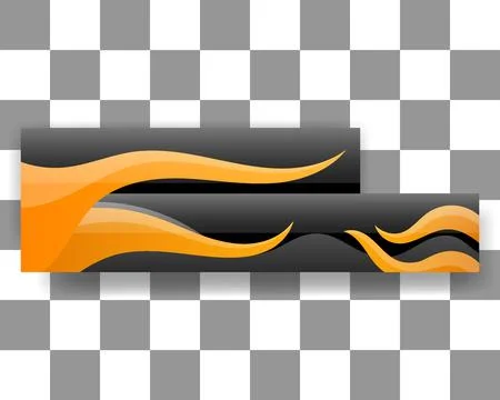 Lower third banner template user interface fire pattern Illustrazione stock