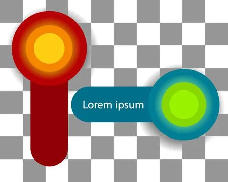 Lower third banner template user interface shine circle colors Illustrazione stock