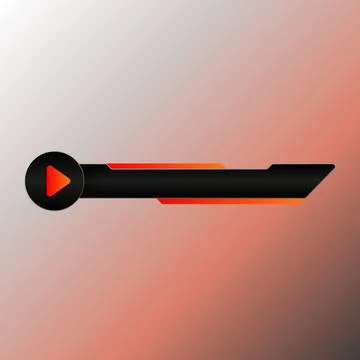 Lower third banner video title bar for live streaming and broadcasting Stock Illustration
