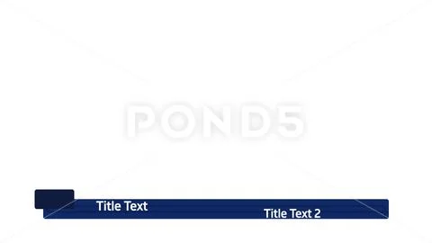 Lower third blue one line two text options PSD-Vorlage