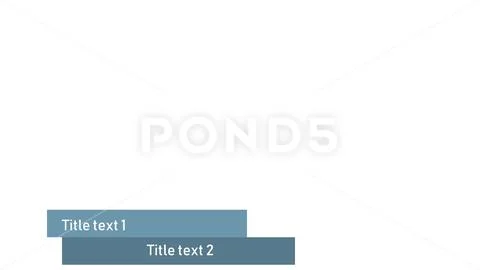 Lower third blue with two text options PSD-Vorlage