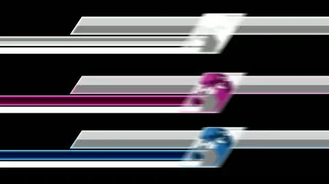 Lower Third Broadcast Graphic Animation (no alpha) Stock Footage 11154386