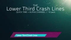 Lower Third Crash Lines (10 pack) Stock After Effects