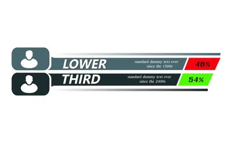 Lower third design template. Vector illustration. Eps 10 Stock Illustration