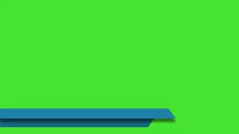 Lower third  with green screen Stock Footage 307419477
