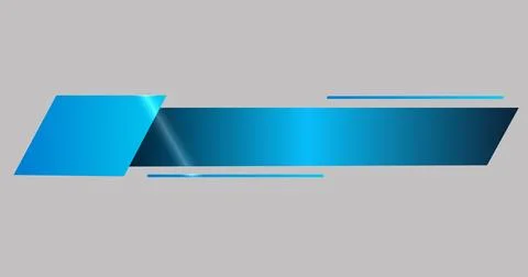 Lower Third in high resolution. Cool simple modern-designed sky blue color .. Stock Illustration