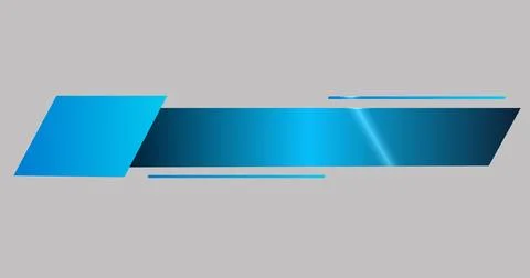 Lower Third in high resolution. Cool simple modern-designed sky blue color .. Stock Illustration