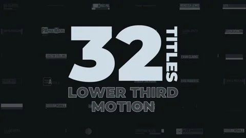 Lower Third Motion 스톡 After Effects